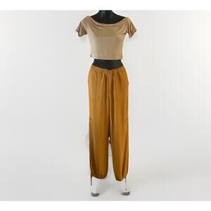 Women M Balloon Parachute Cargo Pants Baggy Y2K Skater Hiking Festivals Chore